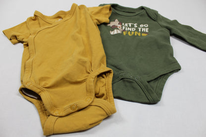 Set Uni Bodys Oka Grün Motiv Jungs 62