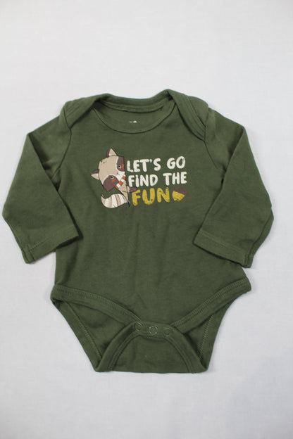 Set Uni Bodys Oka Grün Motiv Jungs 62