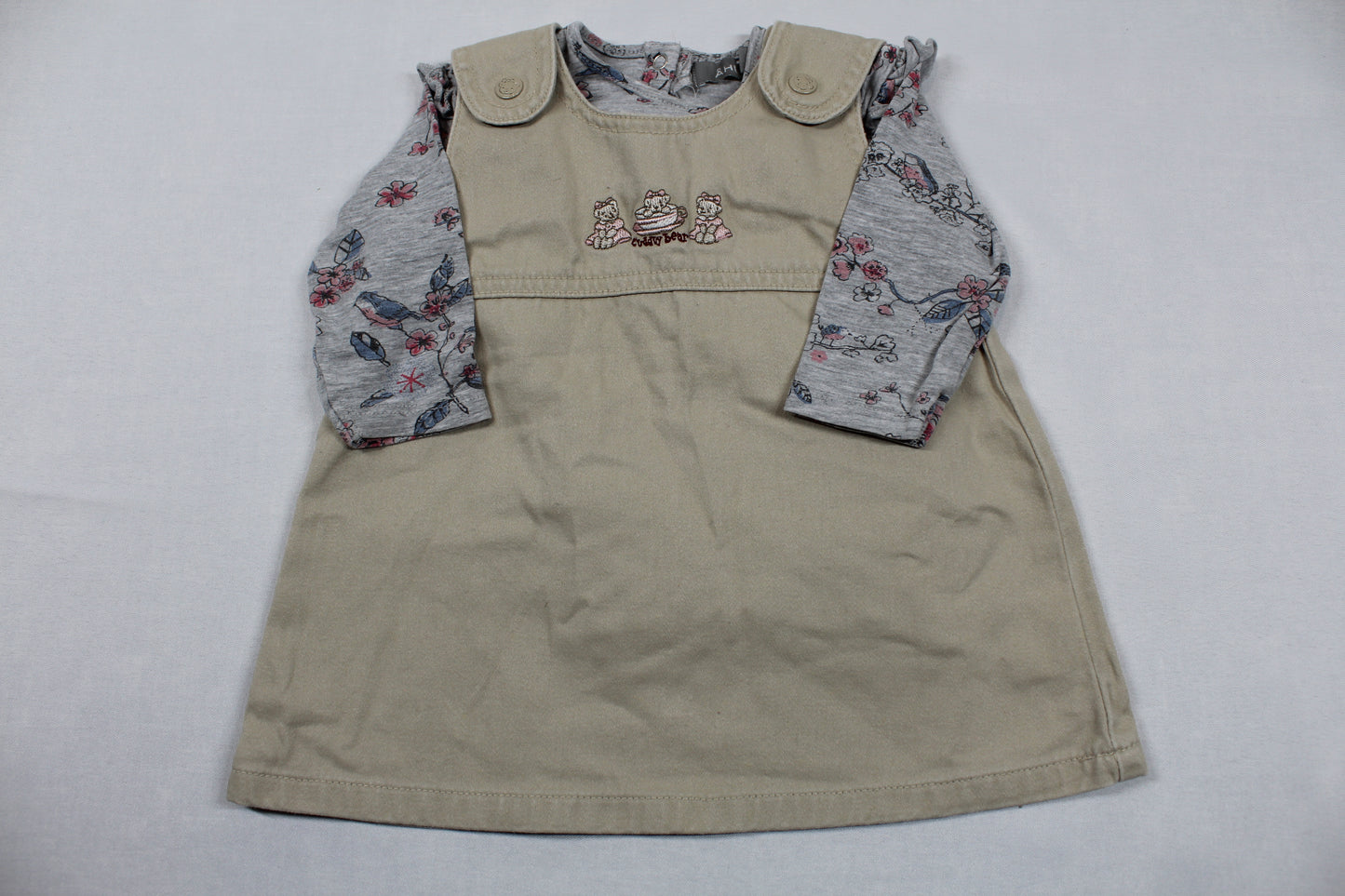 Set Uni Kleid T-Shirt Mädchen 62/68