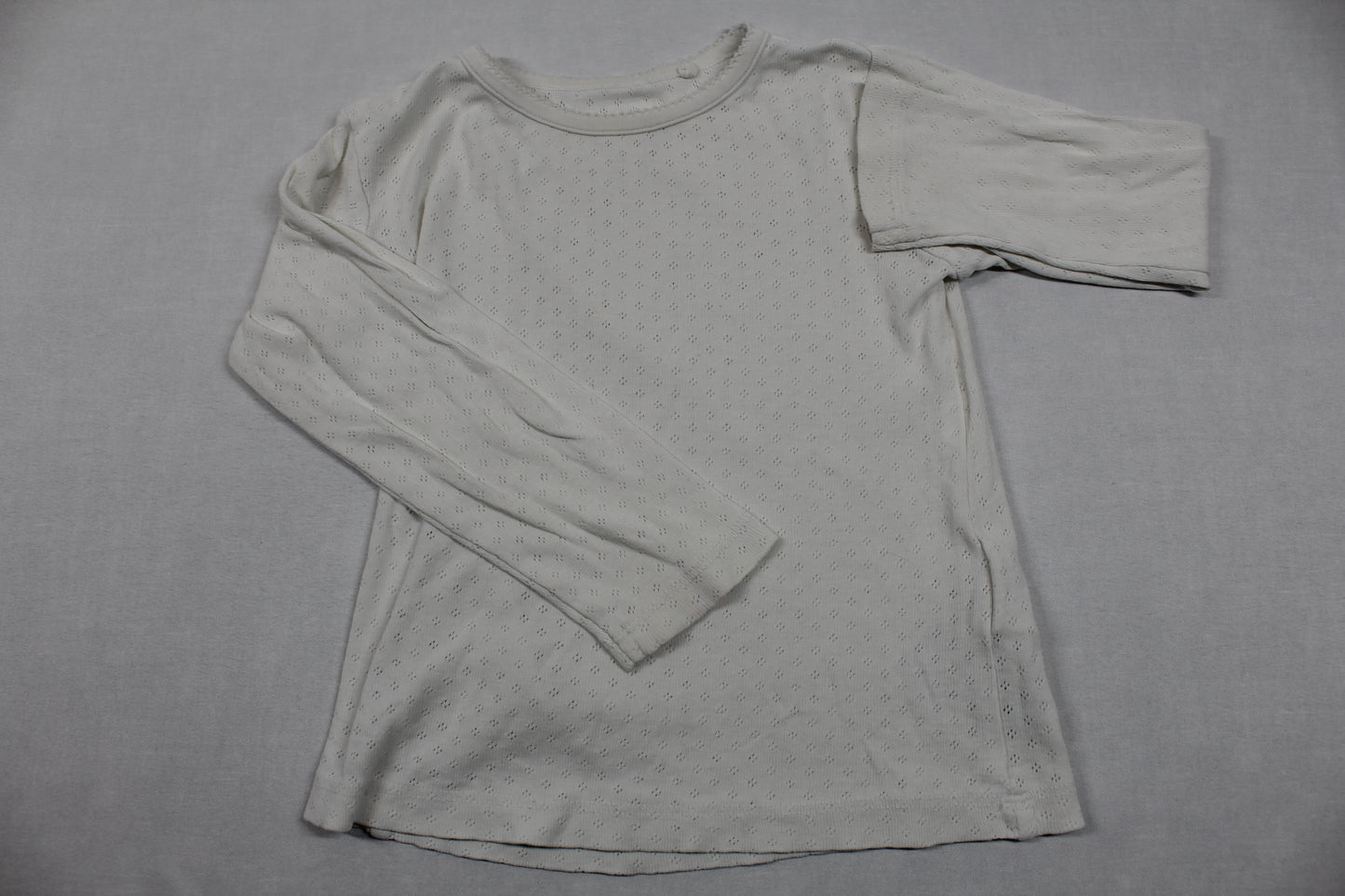 Set Braune Weste Weißer Langarmshirt Mädchen 92/98