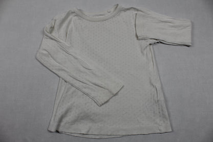 Set Braune Weste Weißer Langarmshirt Mädchen 92/98