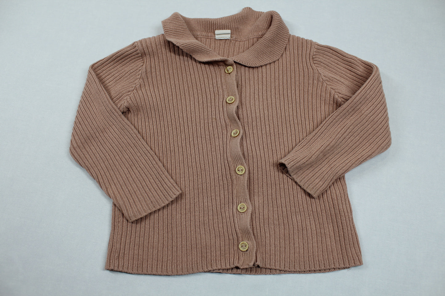 Set Braune Weste Weißer Langarmshirt Mädchen 92/98