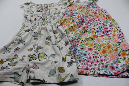 Set Blumenkleid Jumpsuit Schmetterling Motiv Mädchen 92/98