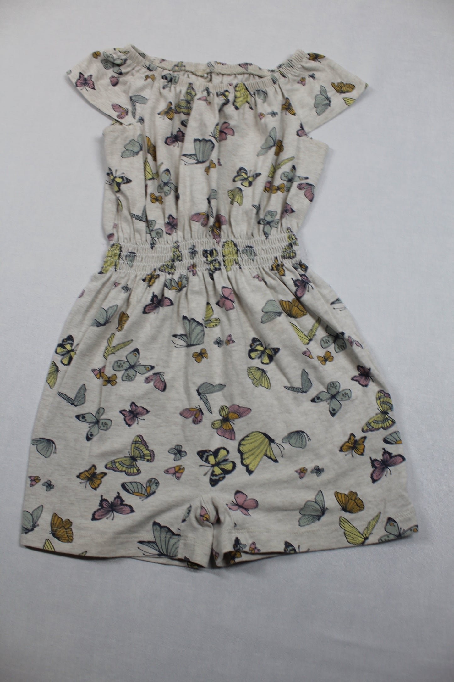 Set Blumenkleid Jumpsuit Schmetterling Motiv Mädchen 92/98
