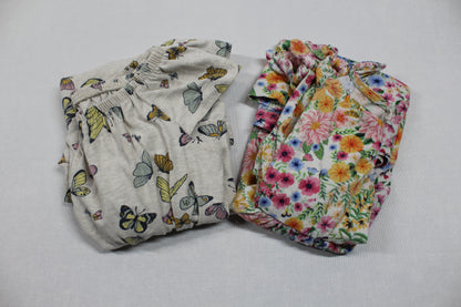 Set Blumenkleid Jumpsuit Schmetterling Motiv Mädchen 92/98