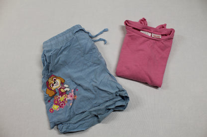 Set T-Shirt Pink Bluejeans Kurz Motiv Mädchen 98