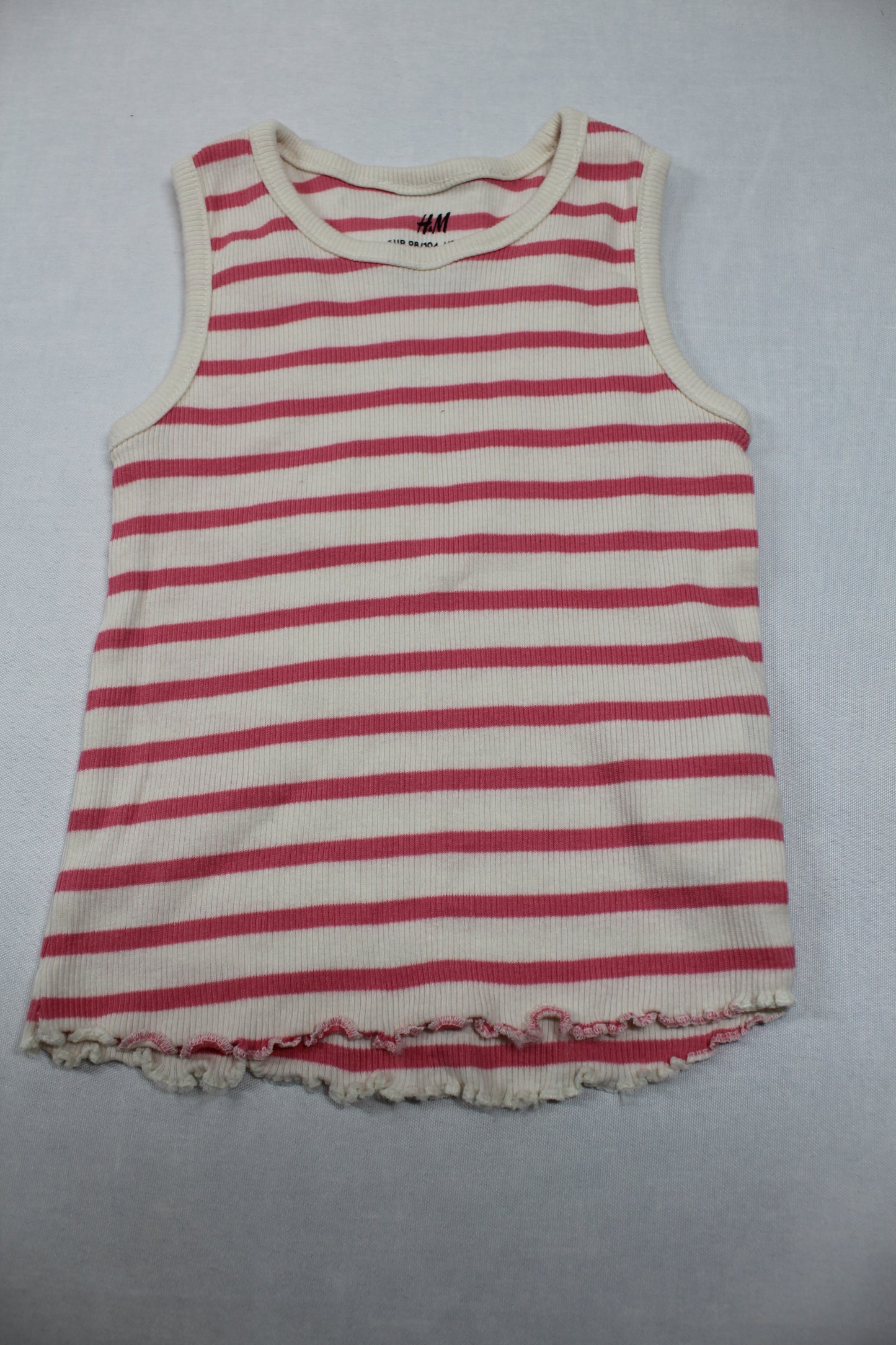Set Gestreiftes Shirt Uni T-Shirt Mädchen 96/104