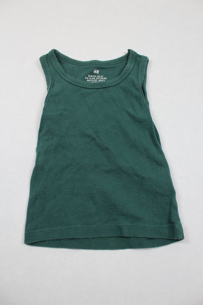 Set Grün T-Shirt Kurze Hose Motiv Jungs 92
