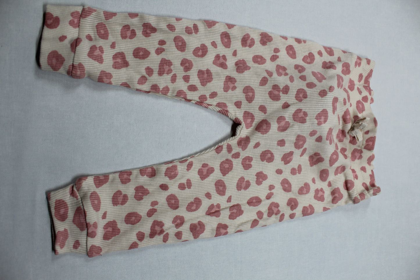 Set Zwei Leggins Jeansoptik Weißrosa Langarmshirt Weiß  Mädchen 68/74
