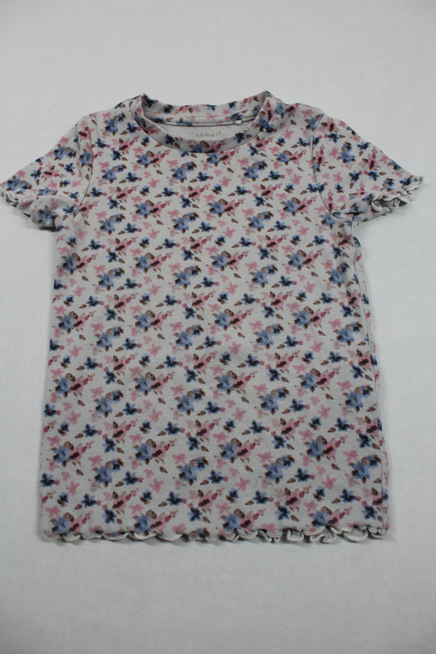 Set SchmetterlingT-Shirt Bluejeans Kurz Mädchen 92
