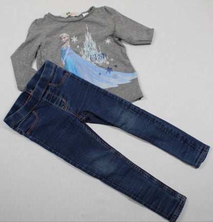Set T-Shirt Motiv Elsa Bluejeans Mädchen 92