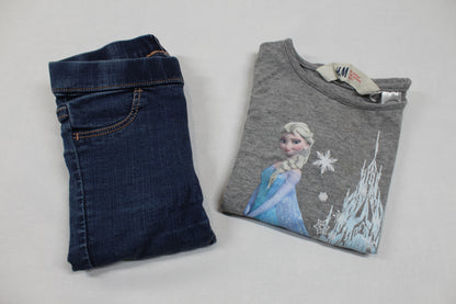 Set T-Shirt Motiv Elsa Bluejeans Mädchen 92