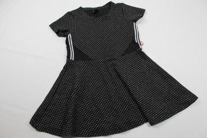 Set Schwarzes Kleid Rosa Blumenkleid Mädchen 110