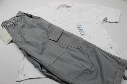 Set Sommerkleider Poloshirt Dreiviertel Hose Jungs sehr gefragt 146/152