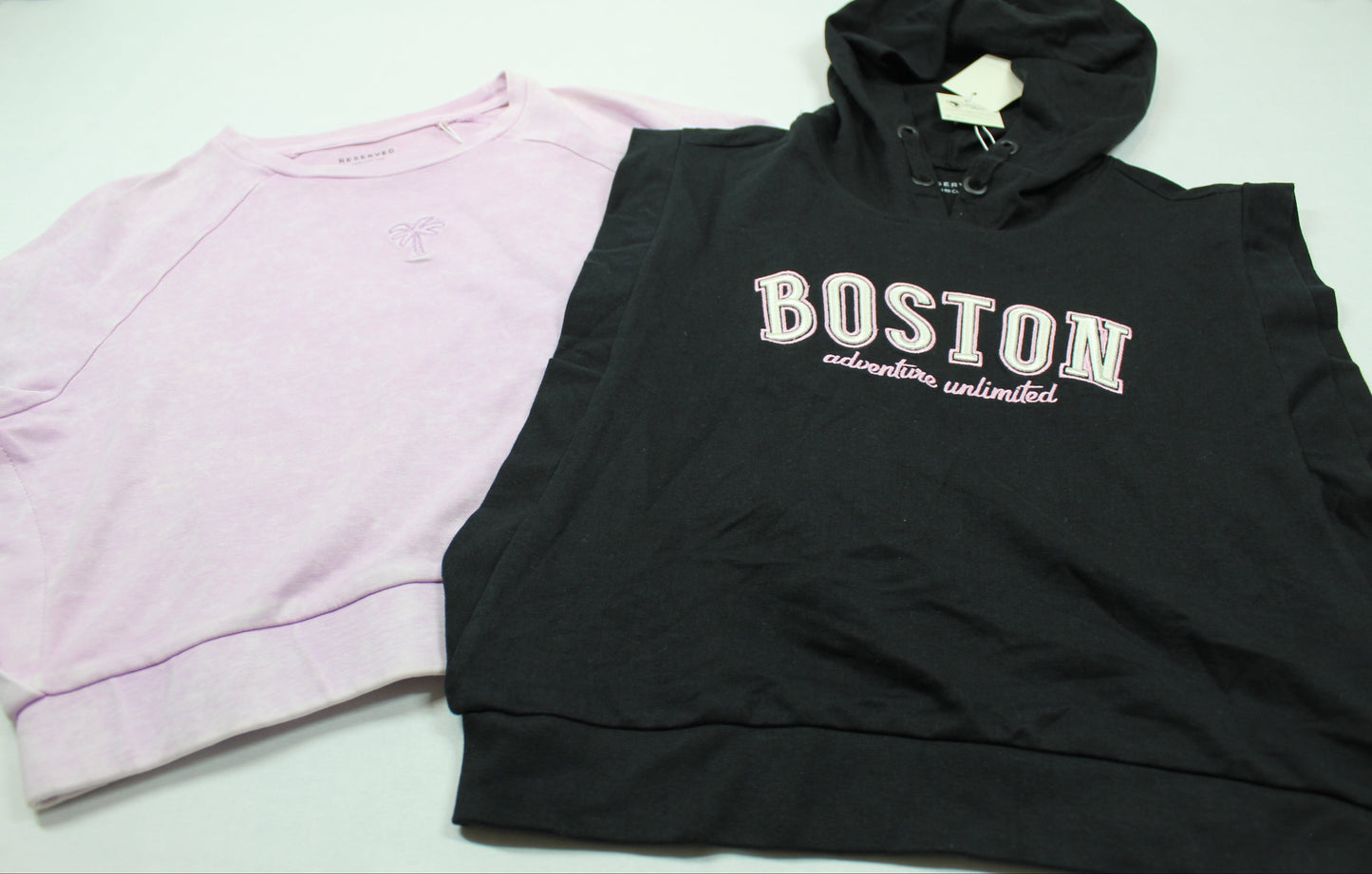 Set Sommerkleider T-Shirt mit Kapuze T-Shirt pink 146/152 Mädchen