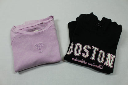 Set Sommerkleider T-Shirt mit Kapuze T-Shirt pink 146/152 Mädchen