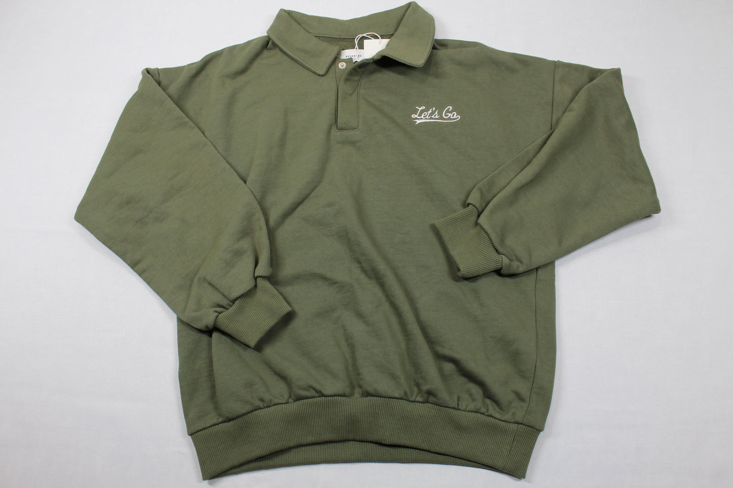Alltags Pullover grün mit Kragen Mädchen 146/152