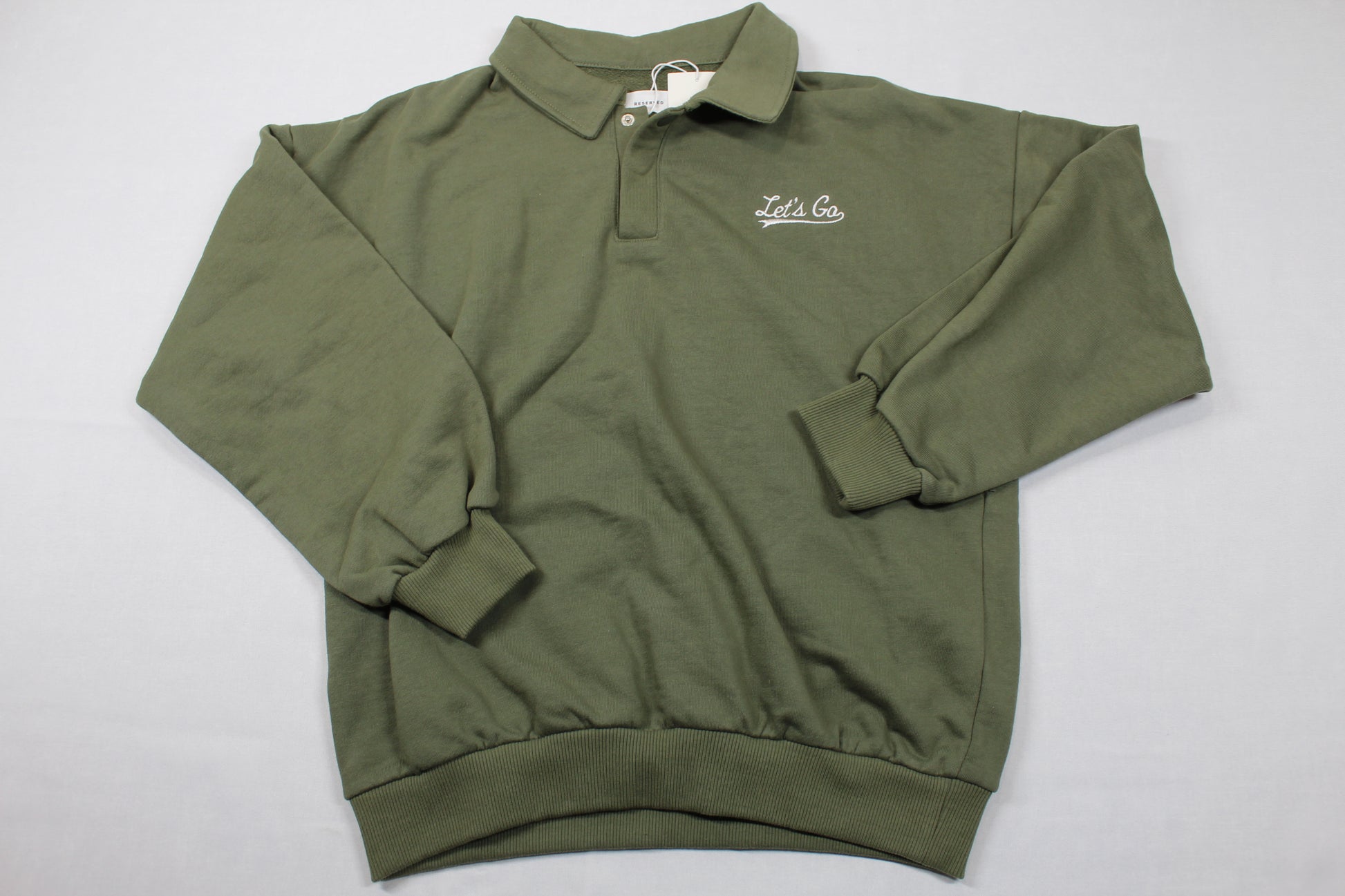 Alltags Pullover grün mit Kragen Mädchen 158/164