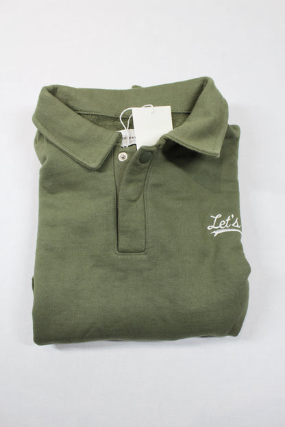 Alltags Pullover grün mit Kragen Mädchen 158/164