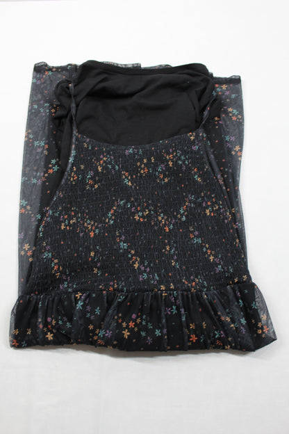 Sommerkleid mi Langarmshirt Schwarz Mädchen, sehr gefragt 158/164