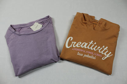 Set lila t-Shirt hellbrauner T-Shirt Kapuze Mädchen Better Quality Mädchen 158/164
