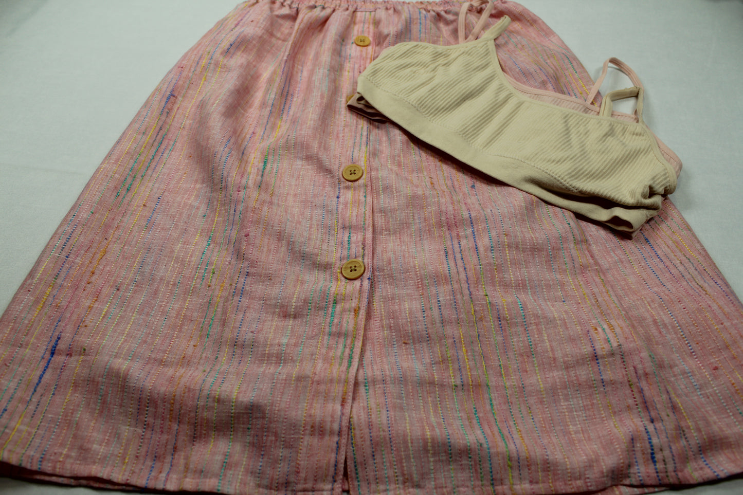 Set rosa Rock Uni Tops Mädchen A-Ware 158/164