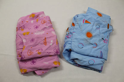 Set Sommerkleider bunte Farben Mädchen A-Ware 158/164