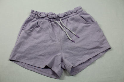 Set Rock rosa Motiv kurze lila Short Mädchen A-Ware 158/164
