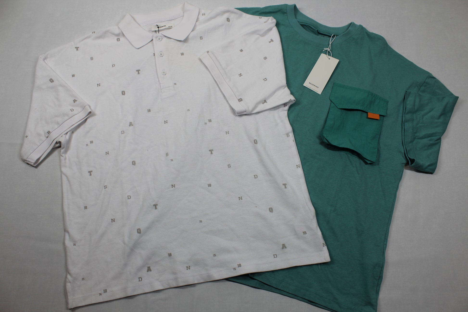 Set Poloshirt weiß T-Shirt grün Jungs Better Quality Jungs 158/164