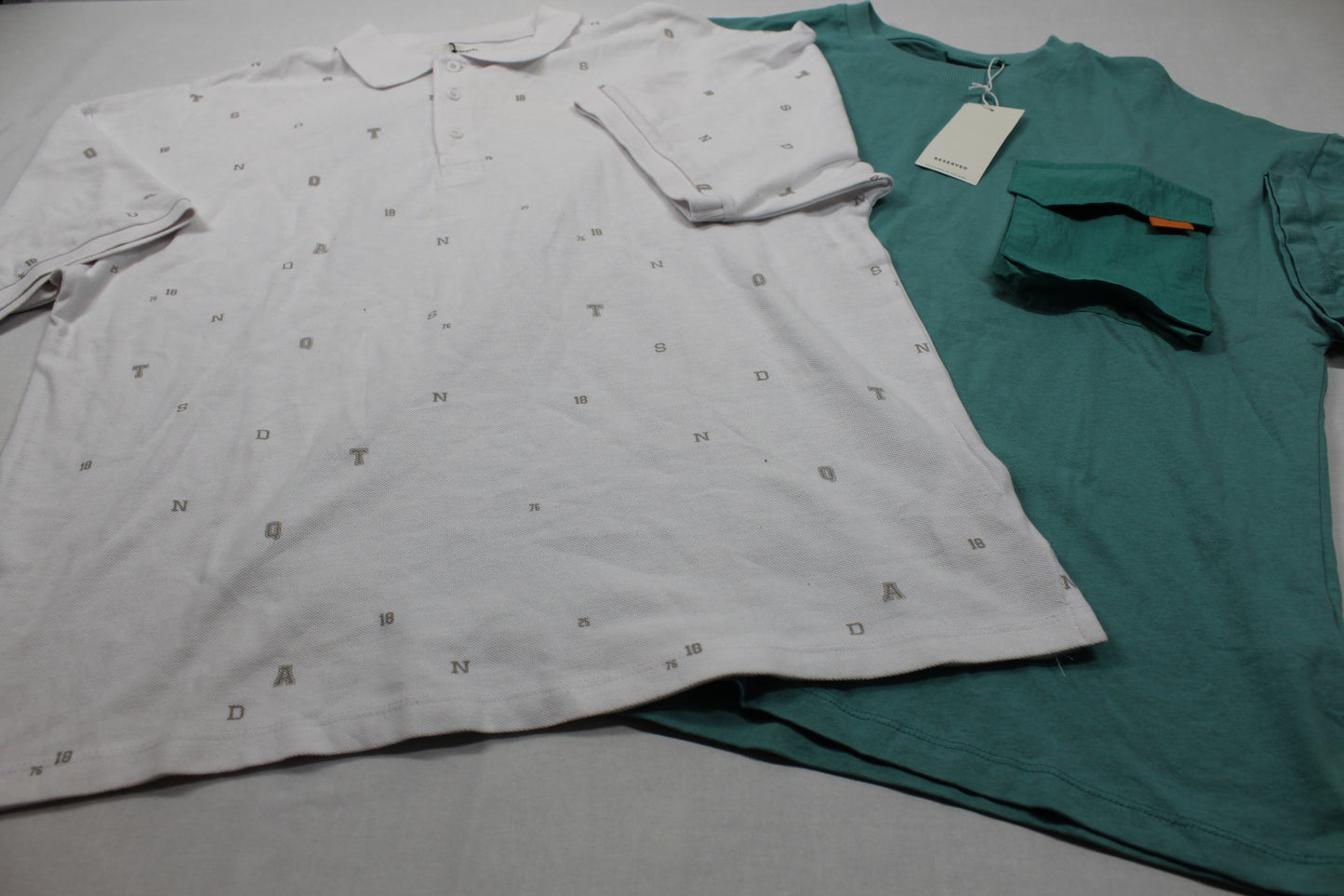 Set Poloshirt weiß T-Shirt grün Jungs Better Quality Jungs 158/164