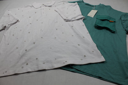 Set Poloshirt weiß T-Shirt grün Jungs Better Quality Jungs 158/164