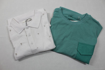 Set Poloshirt weiß T-Shirt grün Jungs Better Quality Jungs 158/164