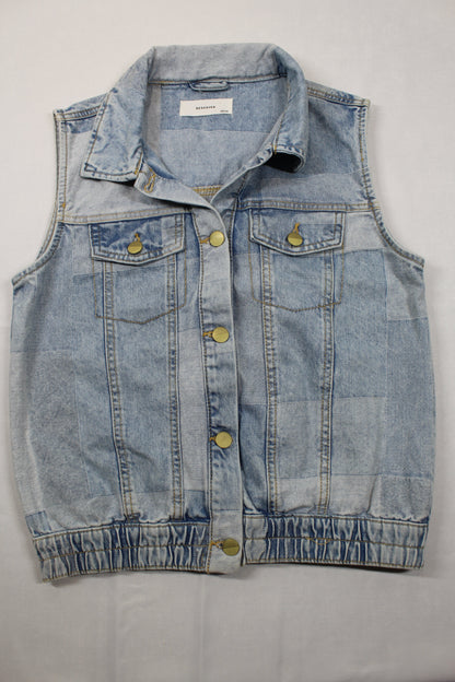 Sommerset Jeansweste T-Shirt grün Jungs A-Ware 158/164