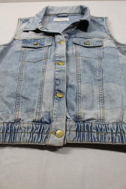 Sommerset Jeansweste T-Shirt grün Jungs A-Ware 158/164