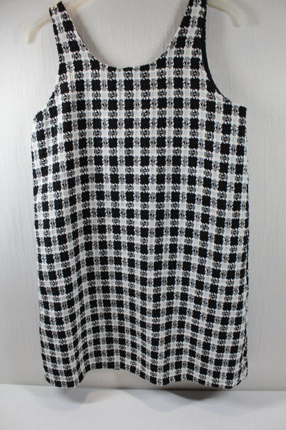 Schwarzweiß kariertes Kleid Mädchen Better Quality 158/164