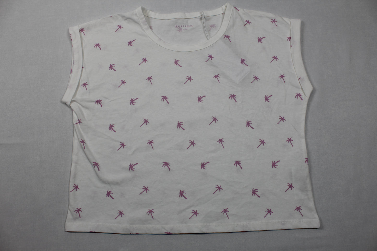 Sommerset 2 T-Shirts Uni mit Motiv kurze Bluejeans Wellenmuster Mädchen A-Ware 158/164