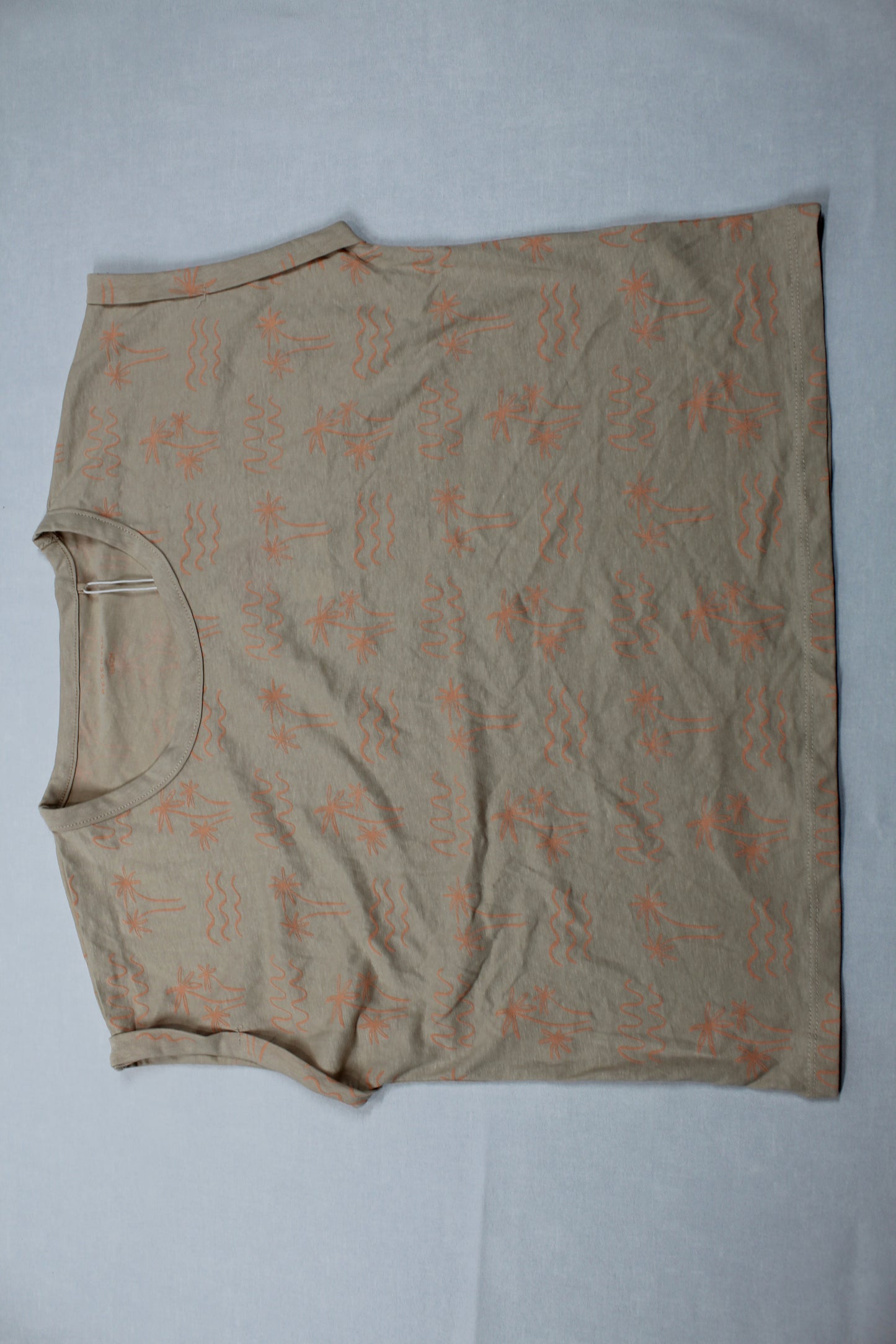 Sommerset 2 T-Shirts Uni mit Motiv kurze Bluejeans Wellenmuster Mädchen A-Ware 158/164