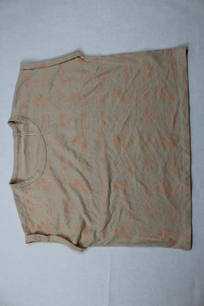 Sommerset 2 T-Shirts Uni mit Motiv kurze Bluejeans Wellenmuster Mädchen A-Ware 158/164