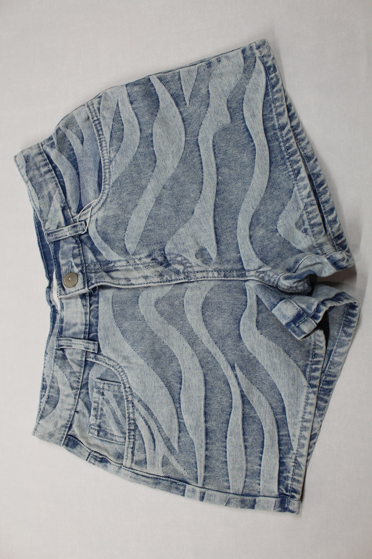 Sommerset 2 T-Shirts Uni mit Motiv kurze Bluejeans Wellenmuster Mädchen A-Ware 158/164