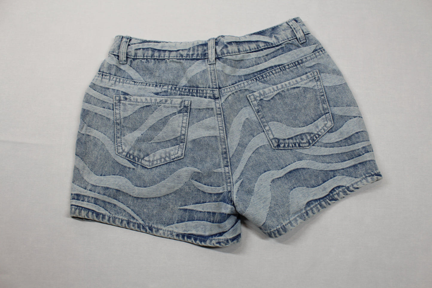 Sommerset 2 T-Shirts Uni mit Motiv kurze Bluejeans Wellenmuster Mädchen A-Ware 158/164