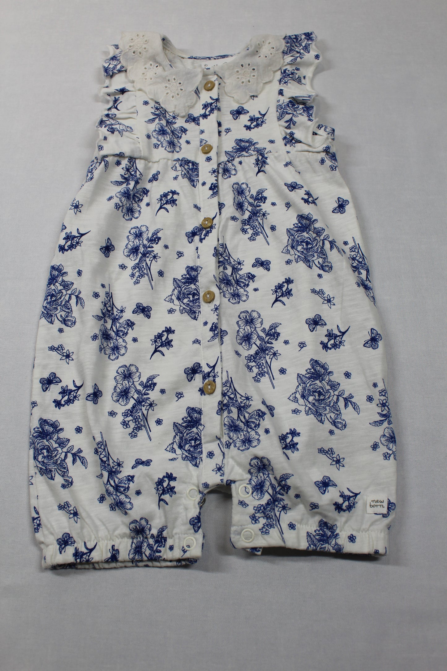 Set Dunkel- rosa Kleid Body weiß Blumenmuster beige Body Blumenmuster Kids- Sommer A-Ware 74/80