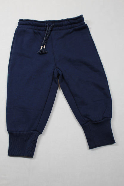 Set Jogginganzug dunkelblau Motiv Jungs Kalte Tage A-Ware 74/80