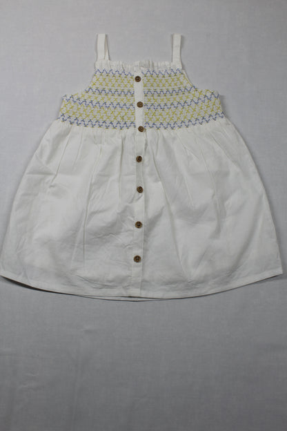 Set leichte Sommerkleider grün weiß Mädchen A-Ware Sommer Kids 80/86