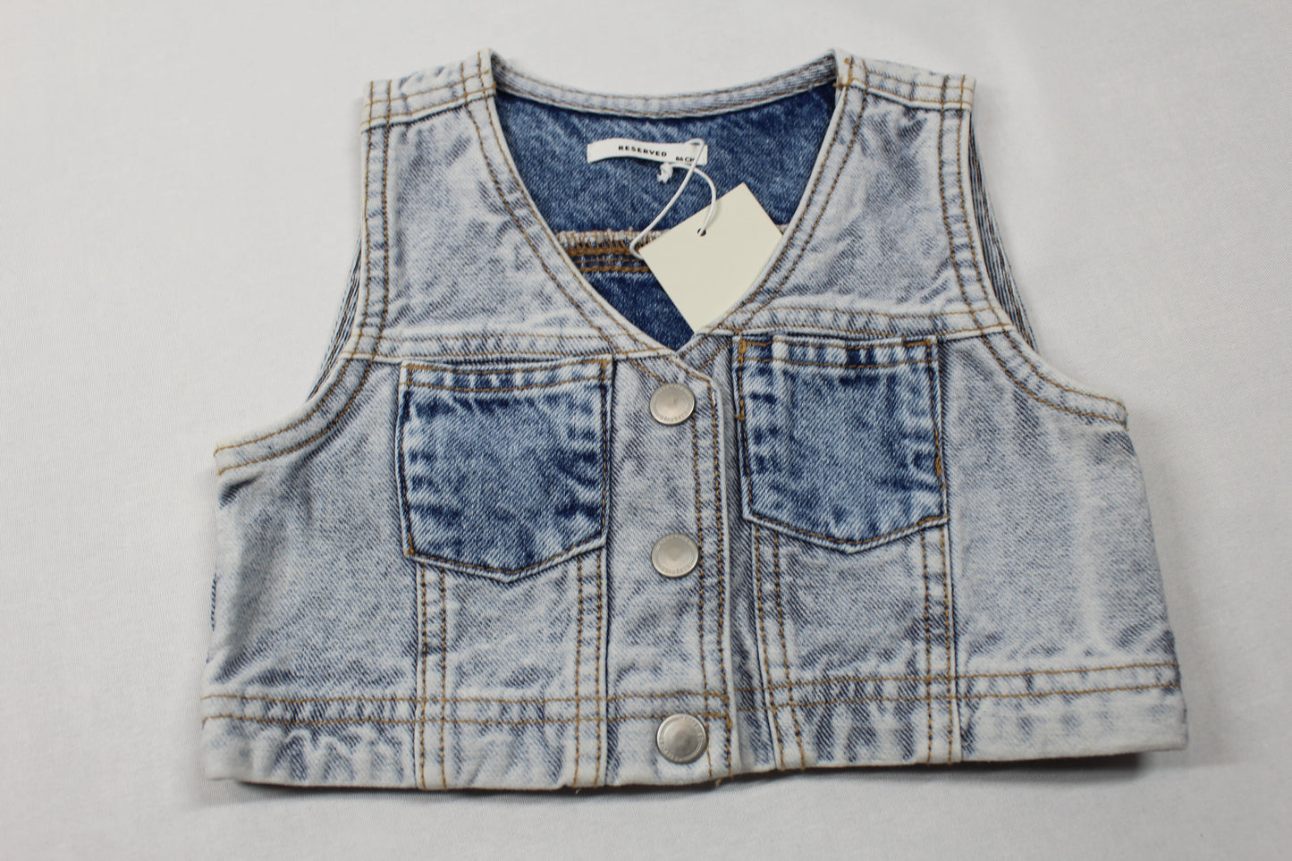 Set schöne leichte Strickweste Jeansweste kurz A-Ware Mädchen 80/86