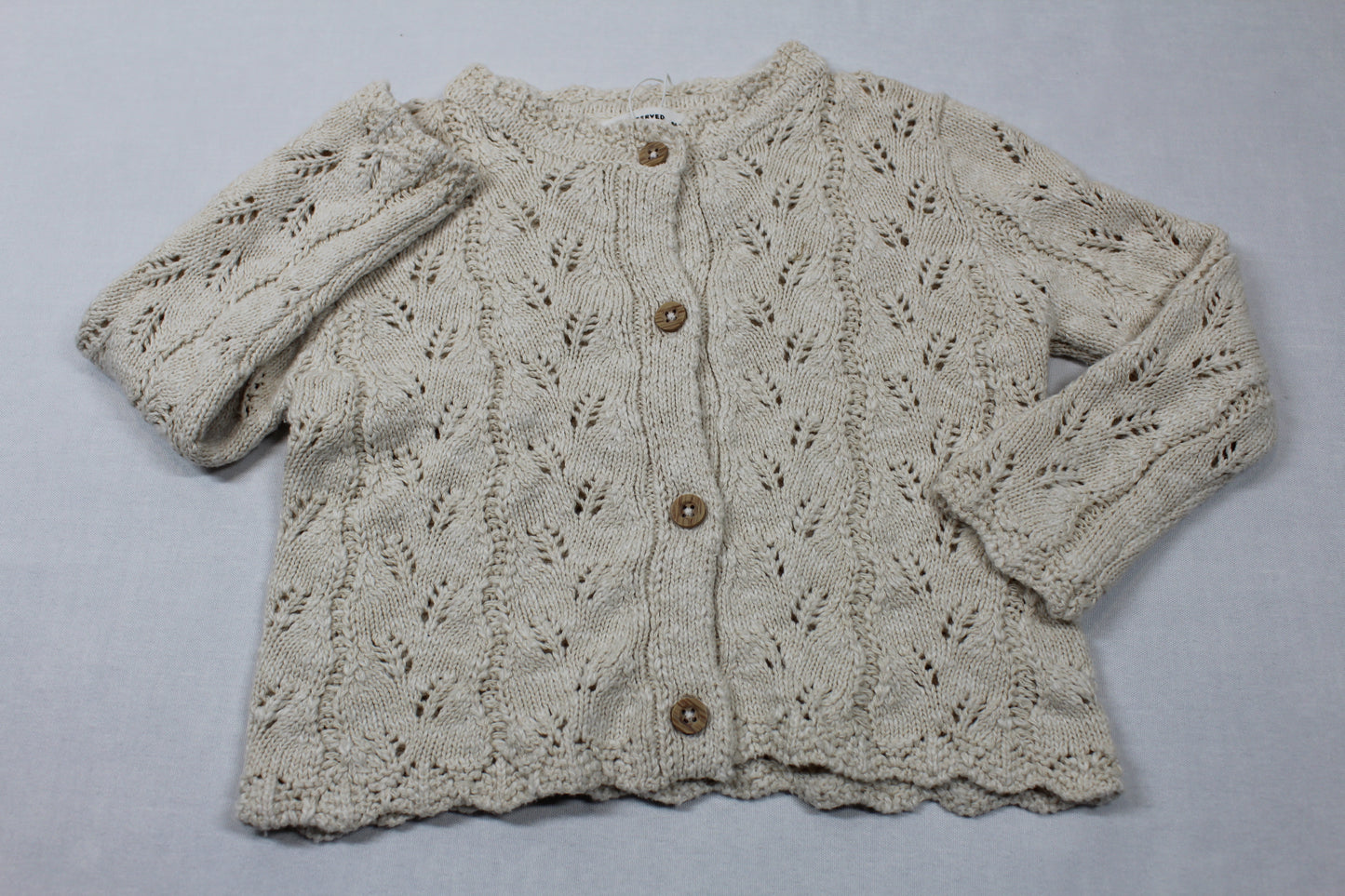 Set schöne leichte Strickweste Jeansweste kurz A-Ware Mädchen 80/86