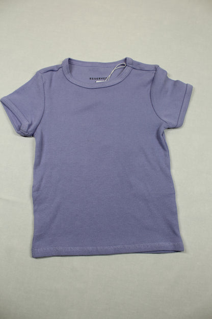 Set lila T-Shirt Bluejeans gestreift Mädchen A-Ware Kids 110/116