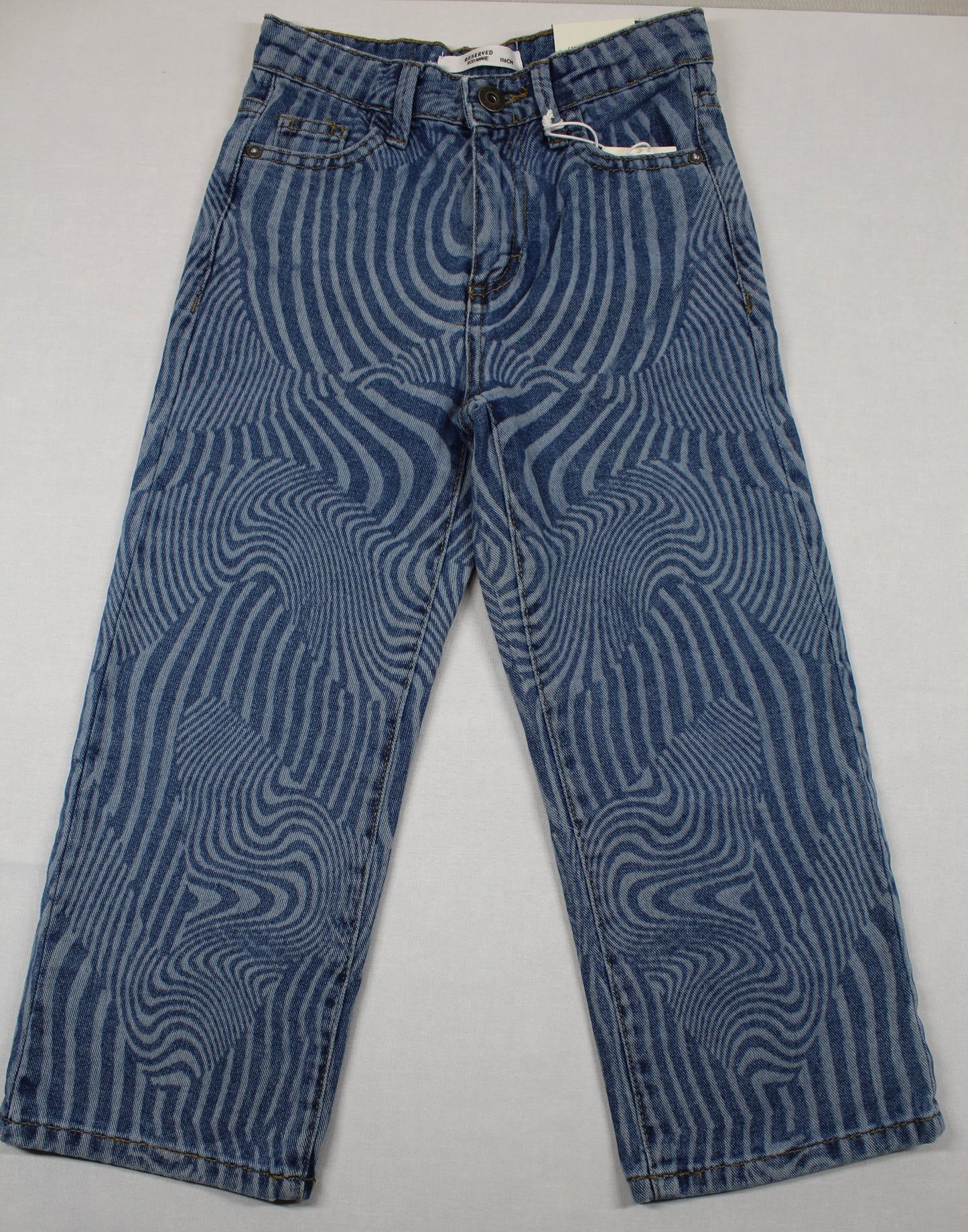 Set lila T-Shirt Bluejeans gestreift Mädchen A-Ware Kids 110/116