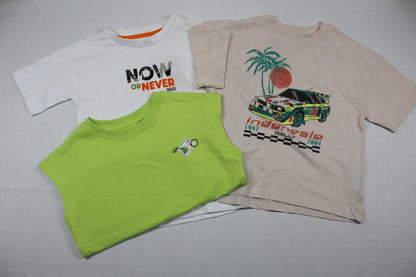 Set stylische 3 T-Shirts mit Motiv Mädchen Sommerware