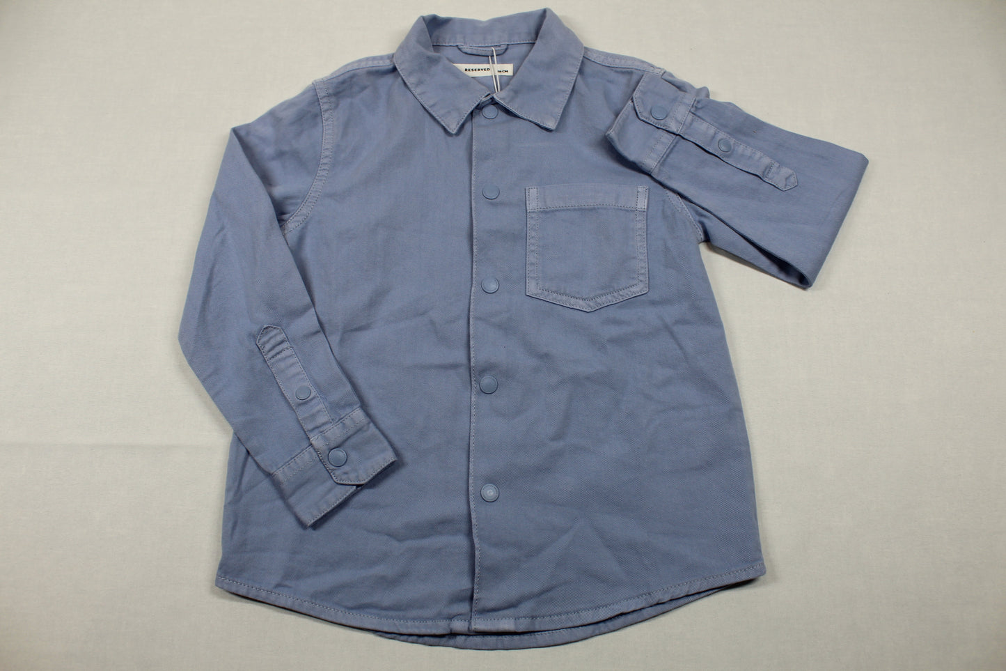 Set stylisches Hemd blau T-Shirt beige Jungs A-Ware Sommerware 110/116