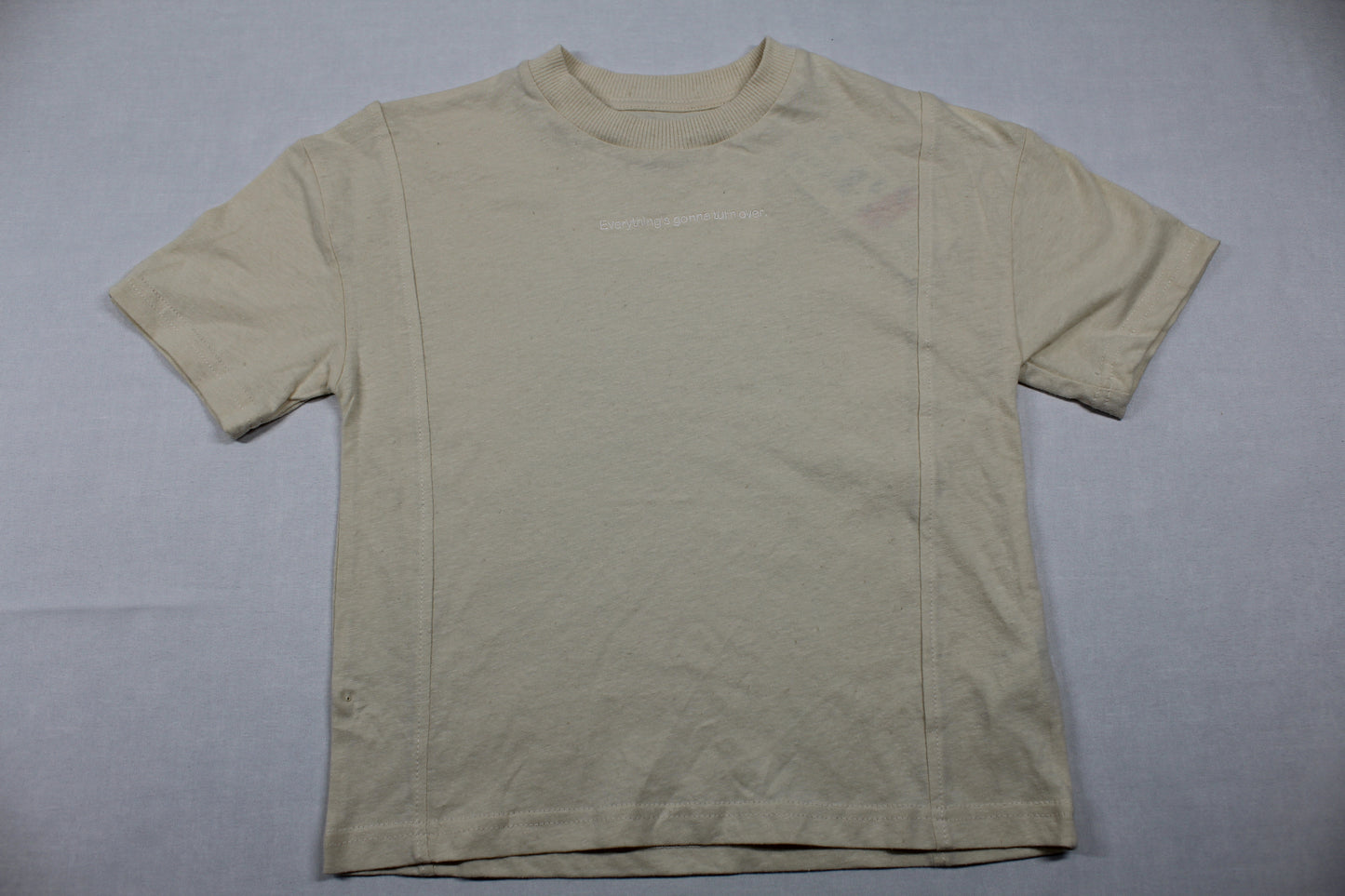 Set stylisches Hemd blau T-Shirt beige Jungs A-Ware Sommerware 110/116